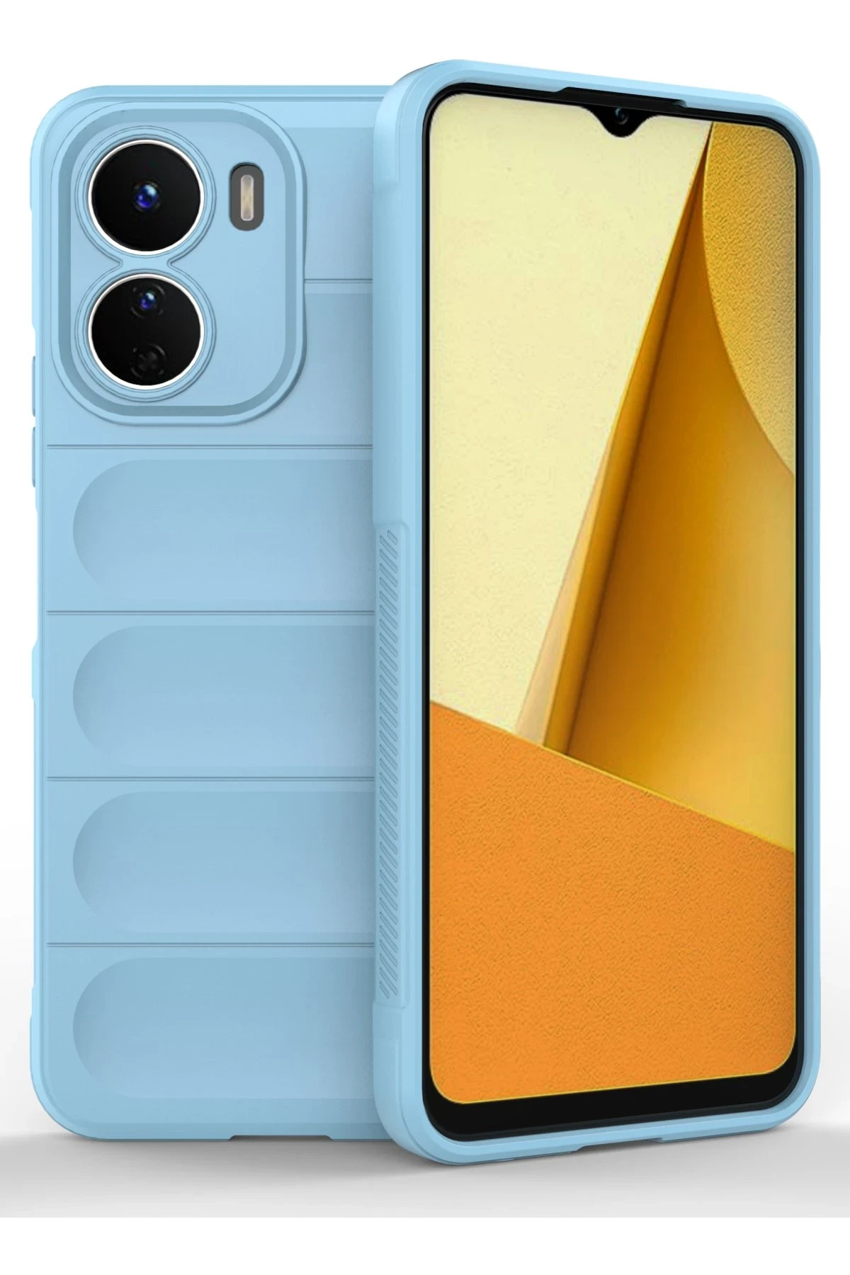 Newface Vivo Y16 Kılıf Optimum Silikon - Sky Blue