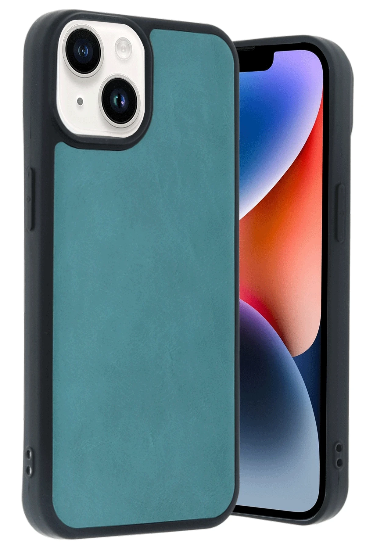 Newface iPhone 14 Kılıf Aras Deri Kapak - Açık Yeşil