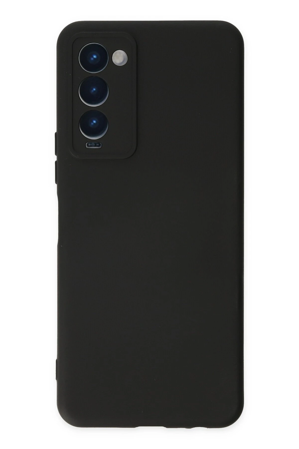 Newface Tecno Camon 18 Kılıf Nano içi Kadife Silikon - Siyah