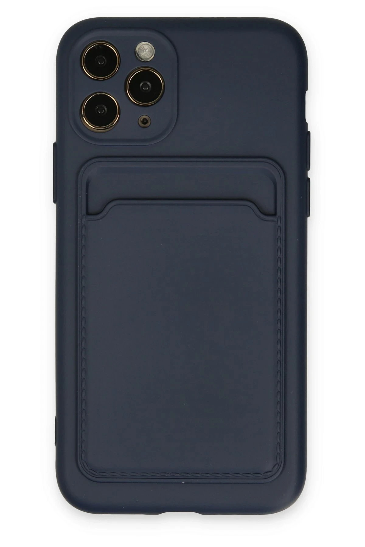 Newface iPhone 11 Pro Kılıf Kelvin Kartvizitli Silikon - Lacivert
