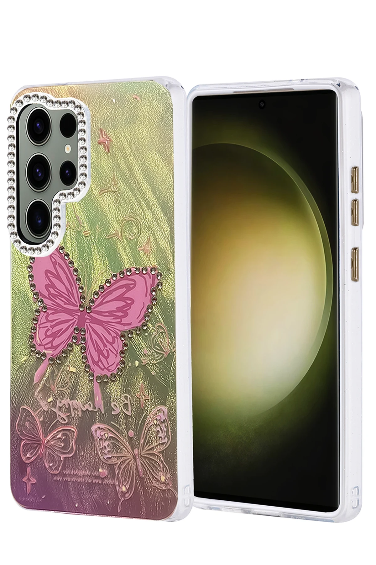 Newface Samsung Galaxy S25 Ultra Kılıf Blade Aynalı Desenli Kapak - Desen 5