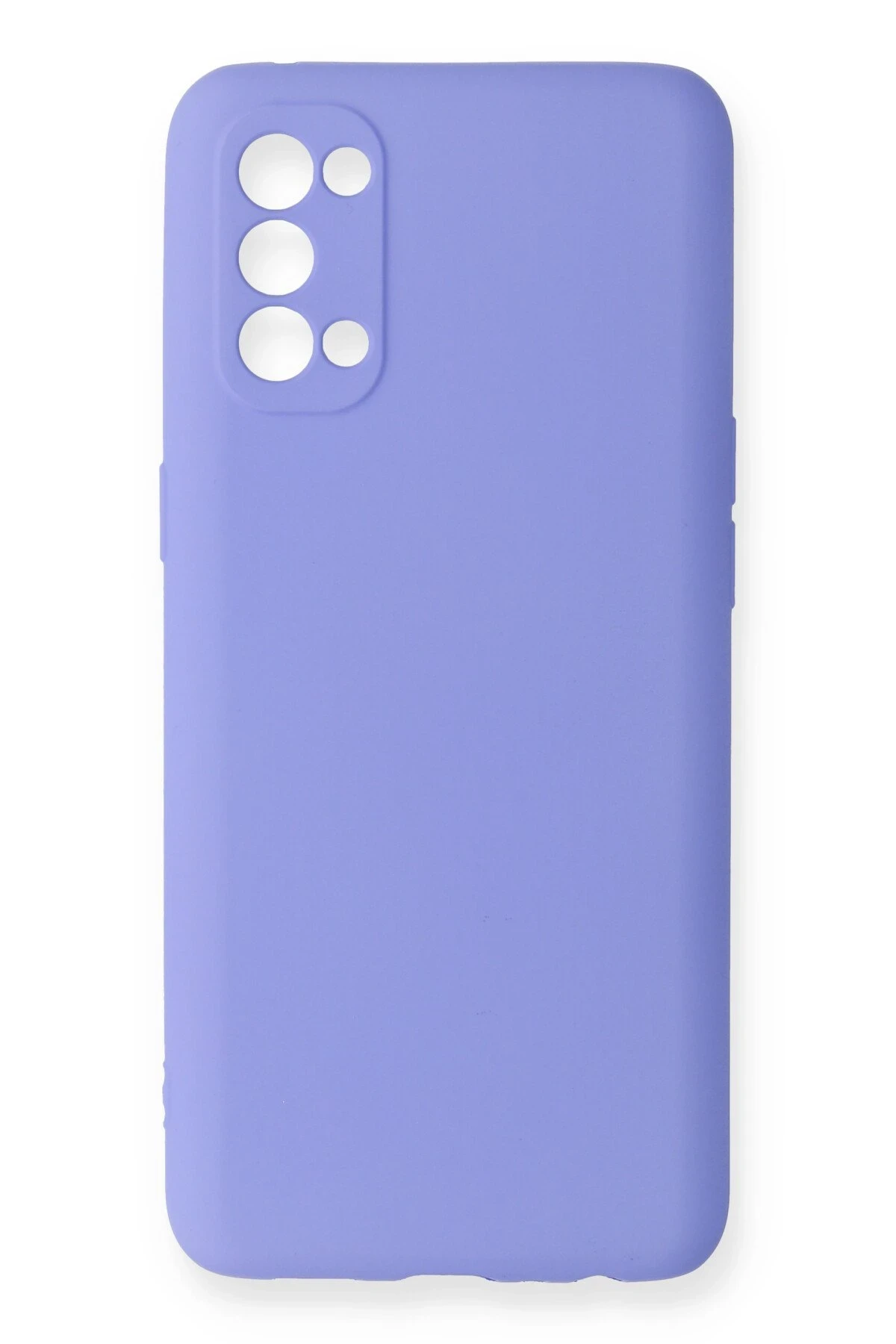 Newface Oppo Reno 4 Kılıf First Silikon - Lila