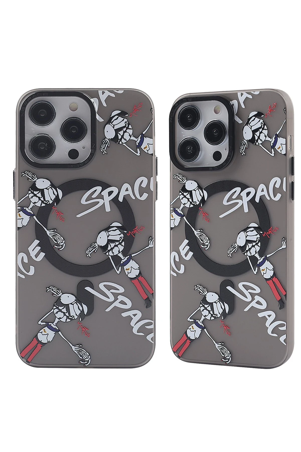 Newface iPhone 13 Pro Max Kılıf Apollo Magneticsafe Desenli Kapak - Apollo Siyah - 3