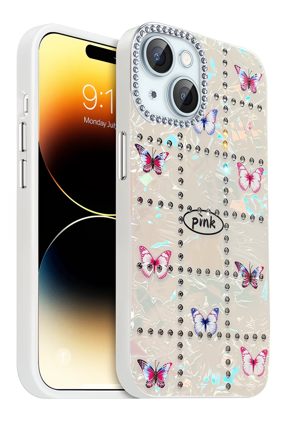 Newface Apple iPhone 14 Deco Desenli Kapak - Desen 8