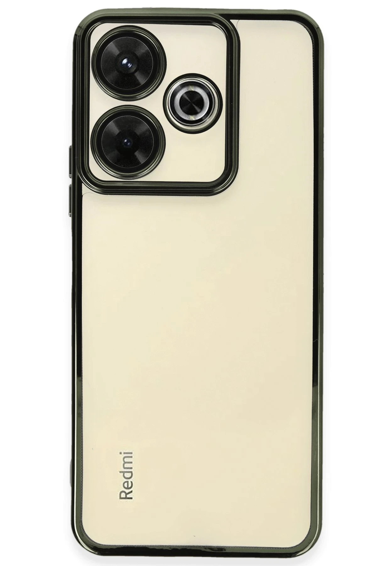 Newface Xiaomi Redmi 13 4G Kılıf Razer Lensli Silikon - Yeşil
