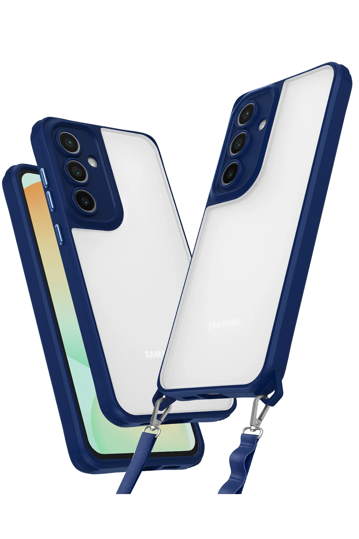 Newface Samsung Galaxy A14 4G Kılıf Penta Silikon Kılıf - Lacivert