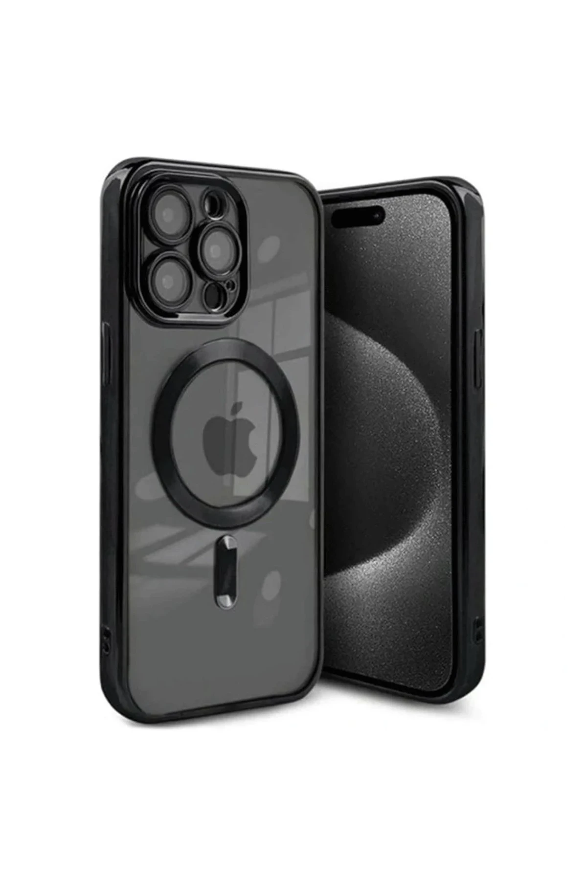 Newface iPhone 15 Pro Kılıf Kross Magneticsafe Kapak - Siyah