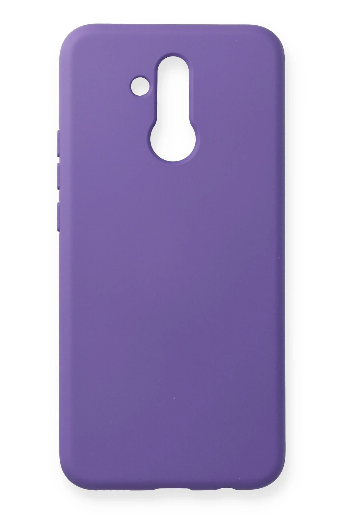 Newface Huawei Mate 20 Lite Kılıf Nano içi Kadife Silikon - Koyu Mor