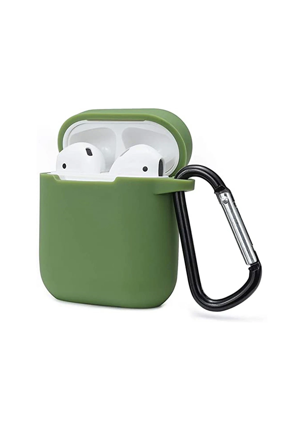 Newface Airpods 2 (2.nesil) Sert Silikon Kılıf - Yeşil