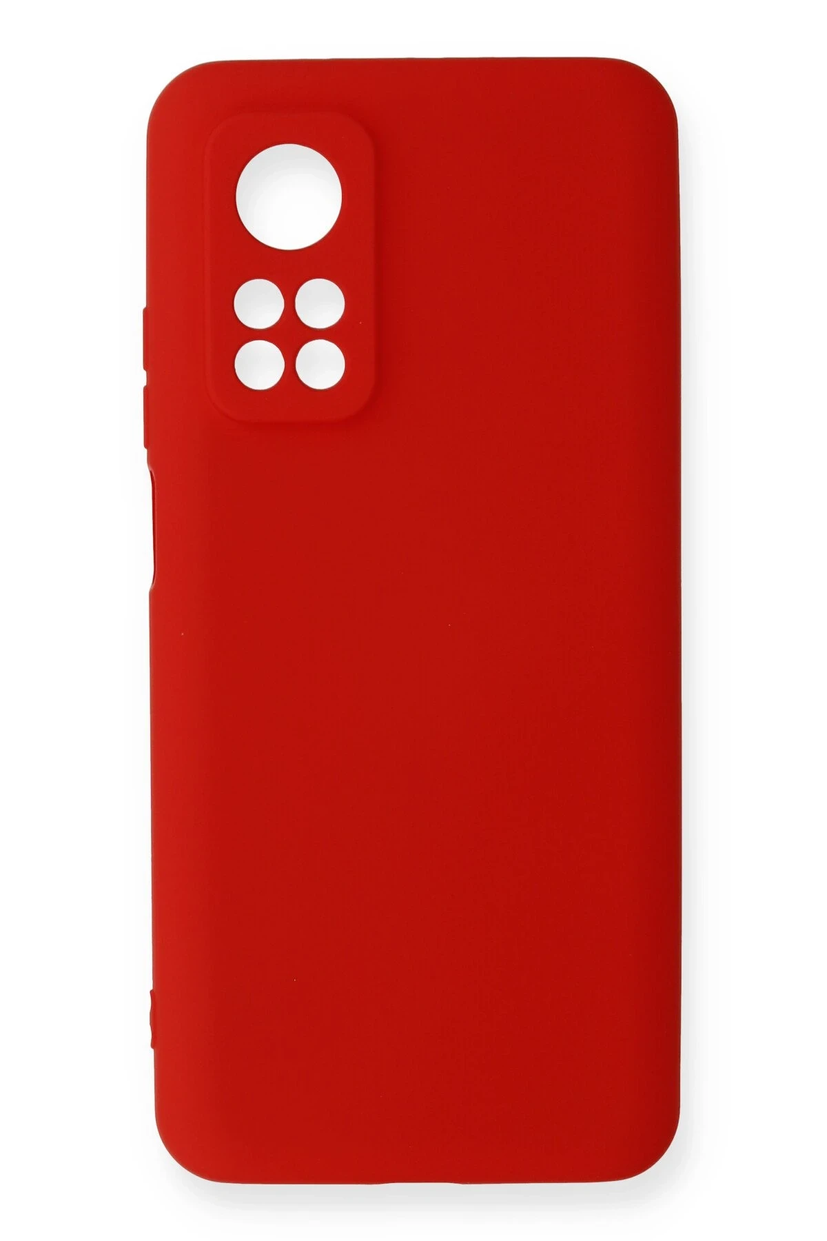 Newface Xiaomi Mi 10T Kılıf Nano içi Kadife Silikon - Kırmızı