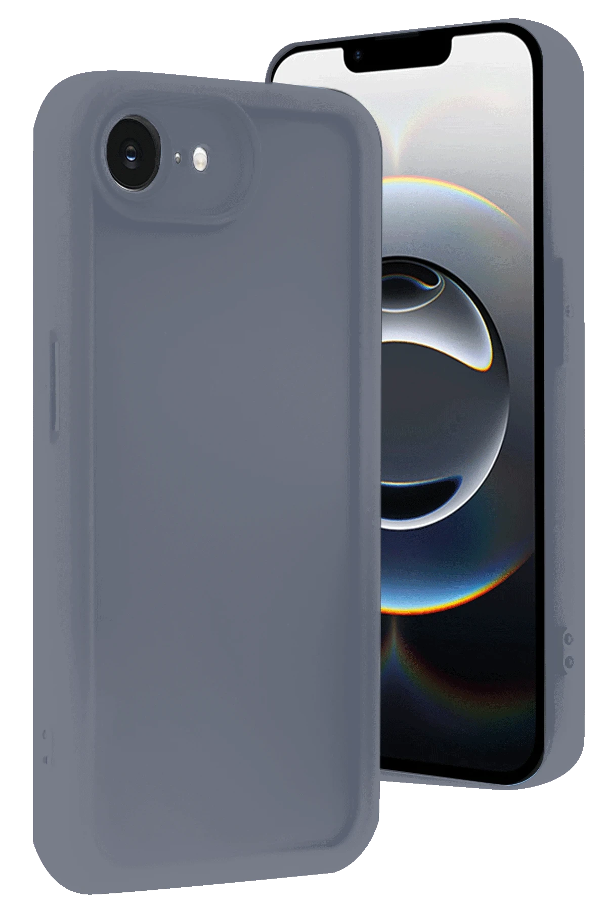Newface iPhone 16E Kılıf Viera Silikon - Gri