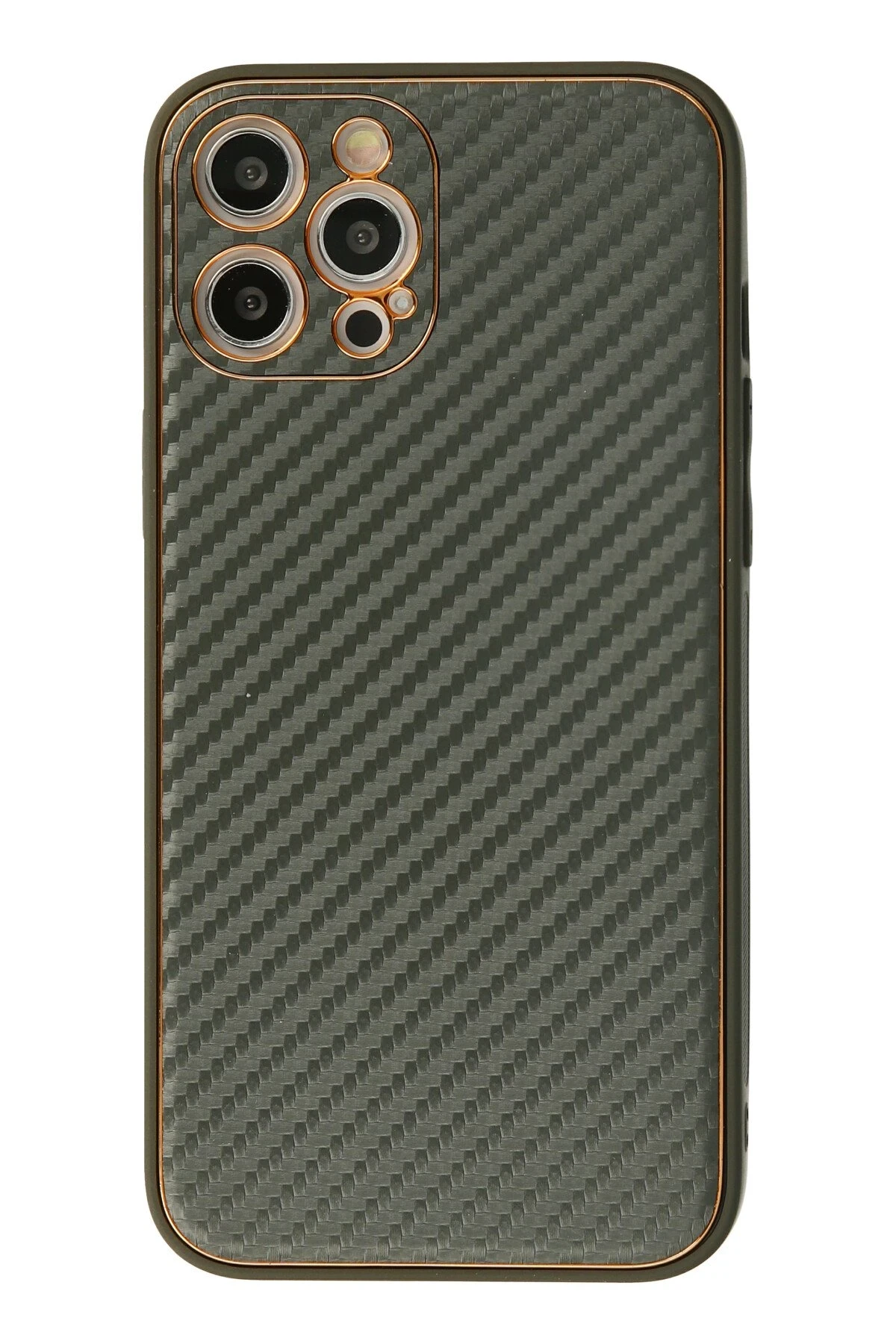 Newface iPhone 12 Pro Max Kılıf Coco Karbon Silikon - Füme