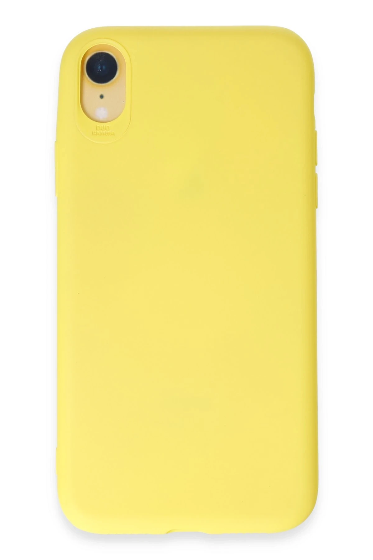 Newface iPhone XR Kılıf First Silikon - Sarı