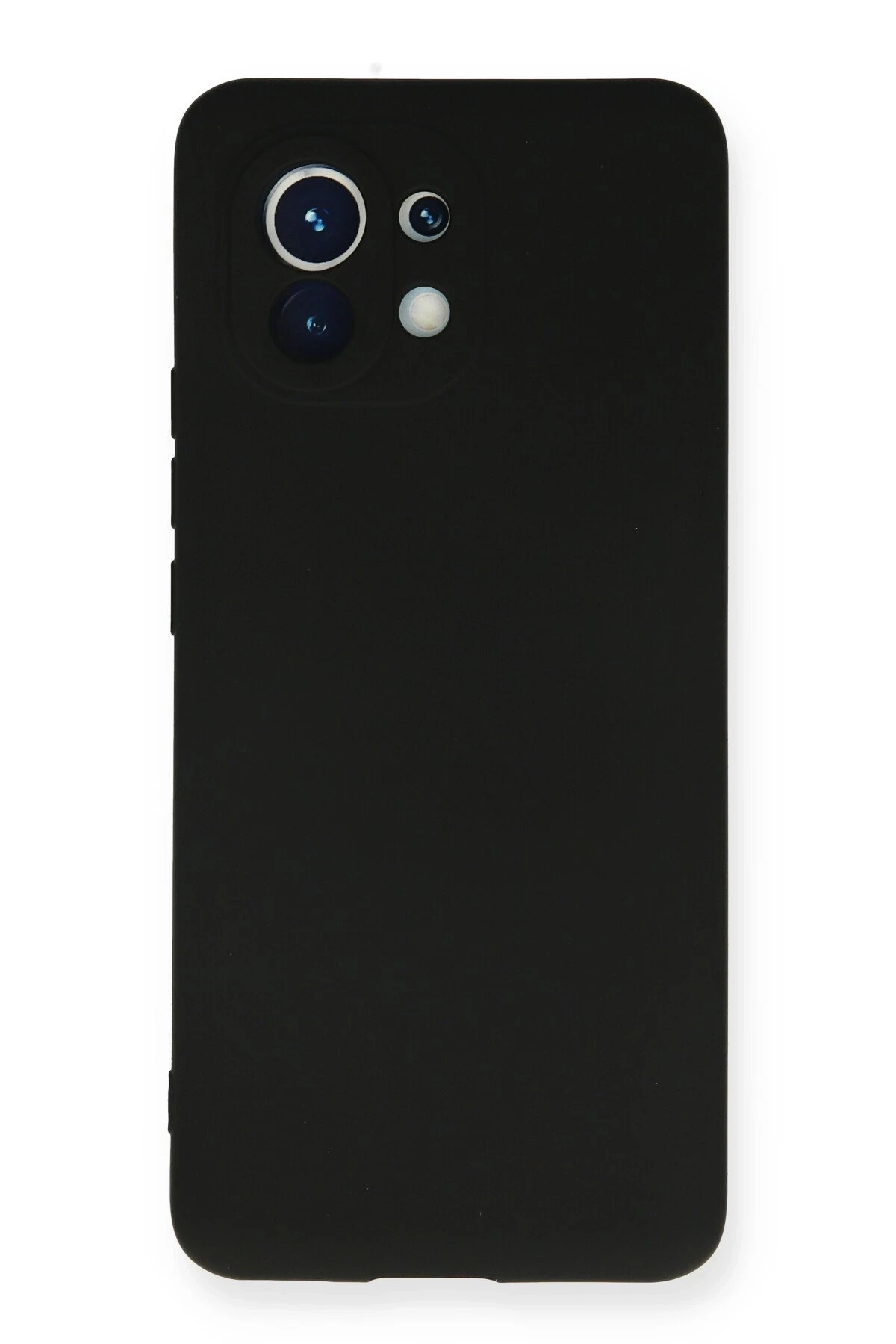 Newface Xiaomi Mi 11 Kılıf Nano içi Kadife Silikon - Siyah