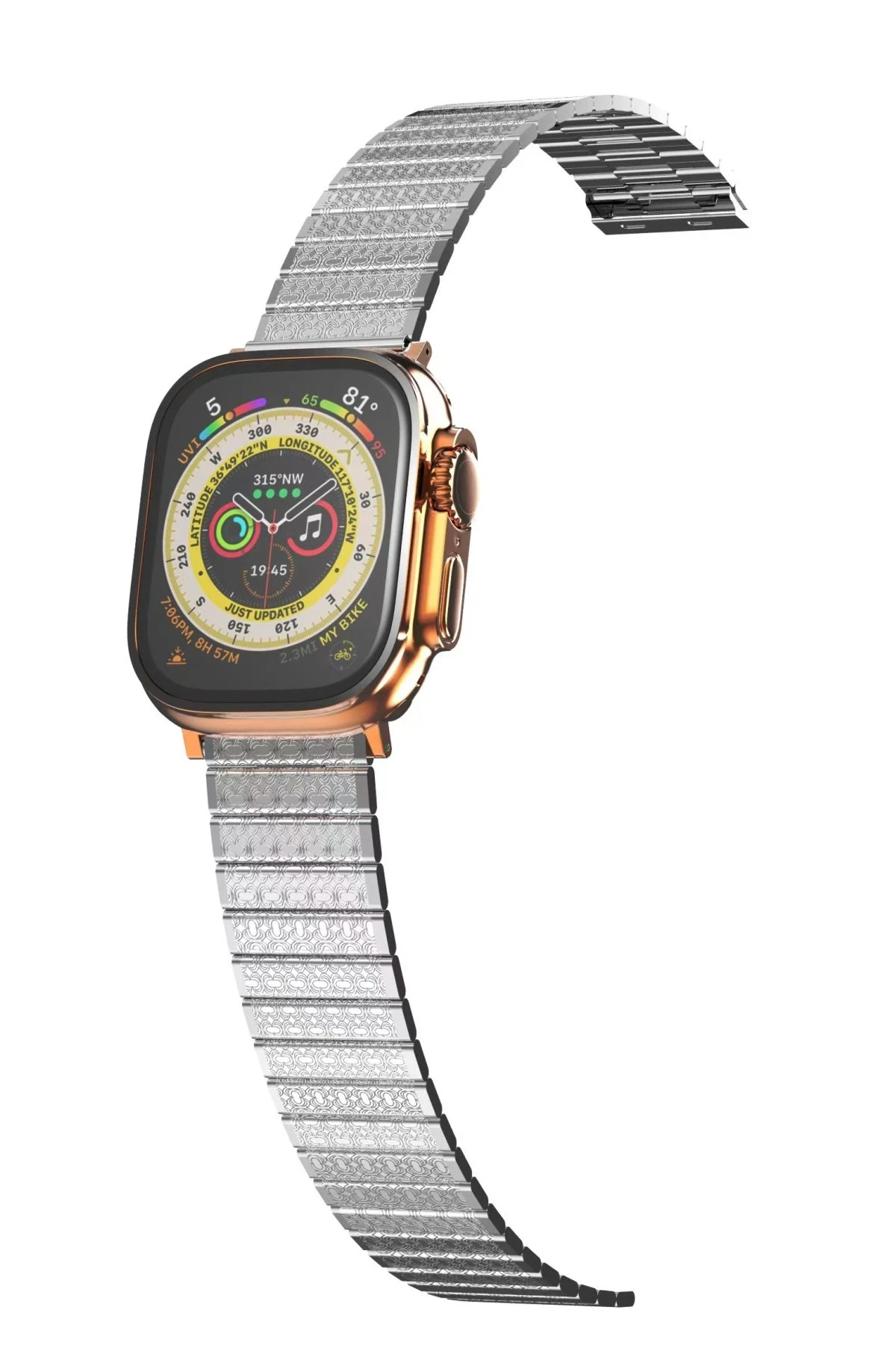 Newface Apple Watch 42mm Made Metal Kordon - Gümüş