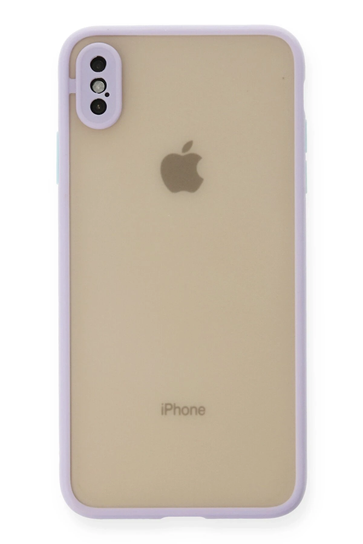 Newface iPhone XS Max Kılıf Montreal Silikon Kapak - Mor
