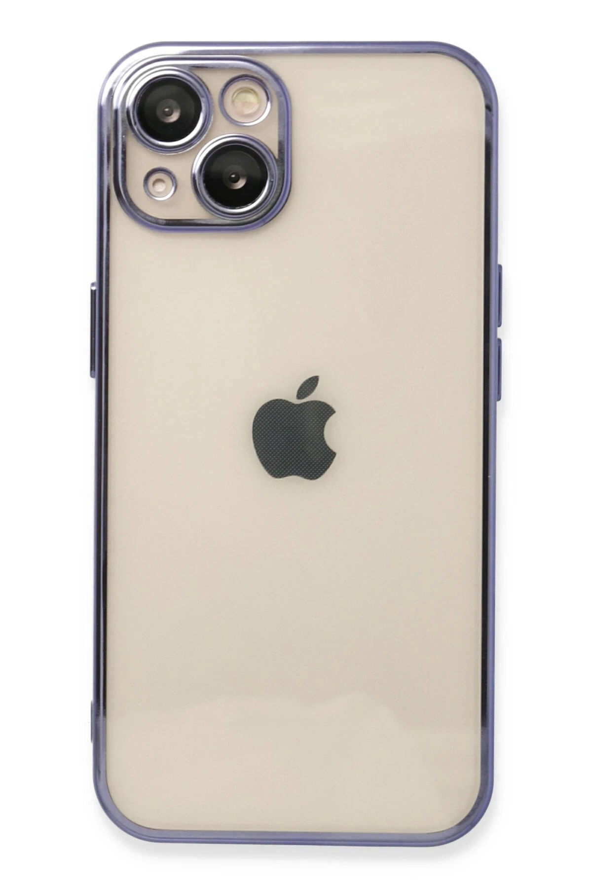 Newface iPhone 14 Kılıf Razer Lensli Silikon - Mor