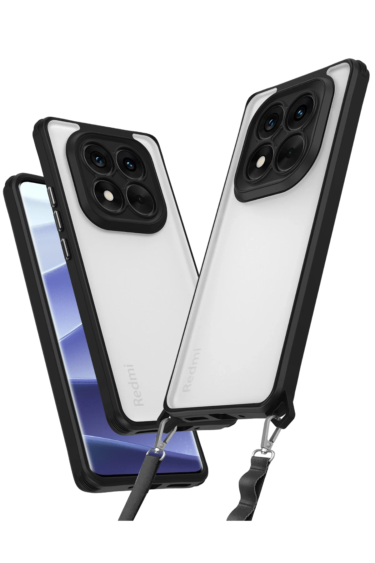 Newface Xiaomi Redmi Note 14 Pro Plus Kılıf Penta Silikon Kılıf - Siyah