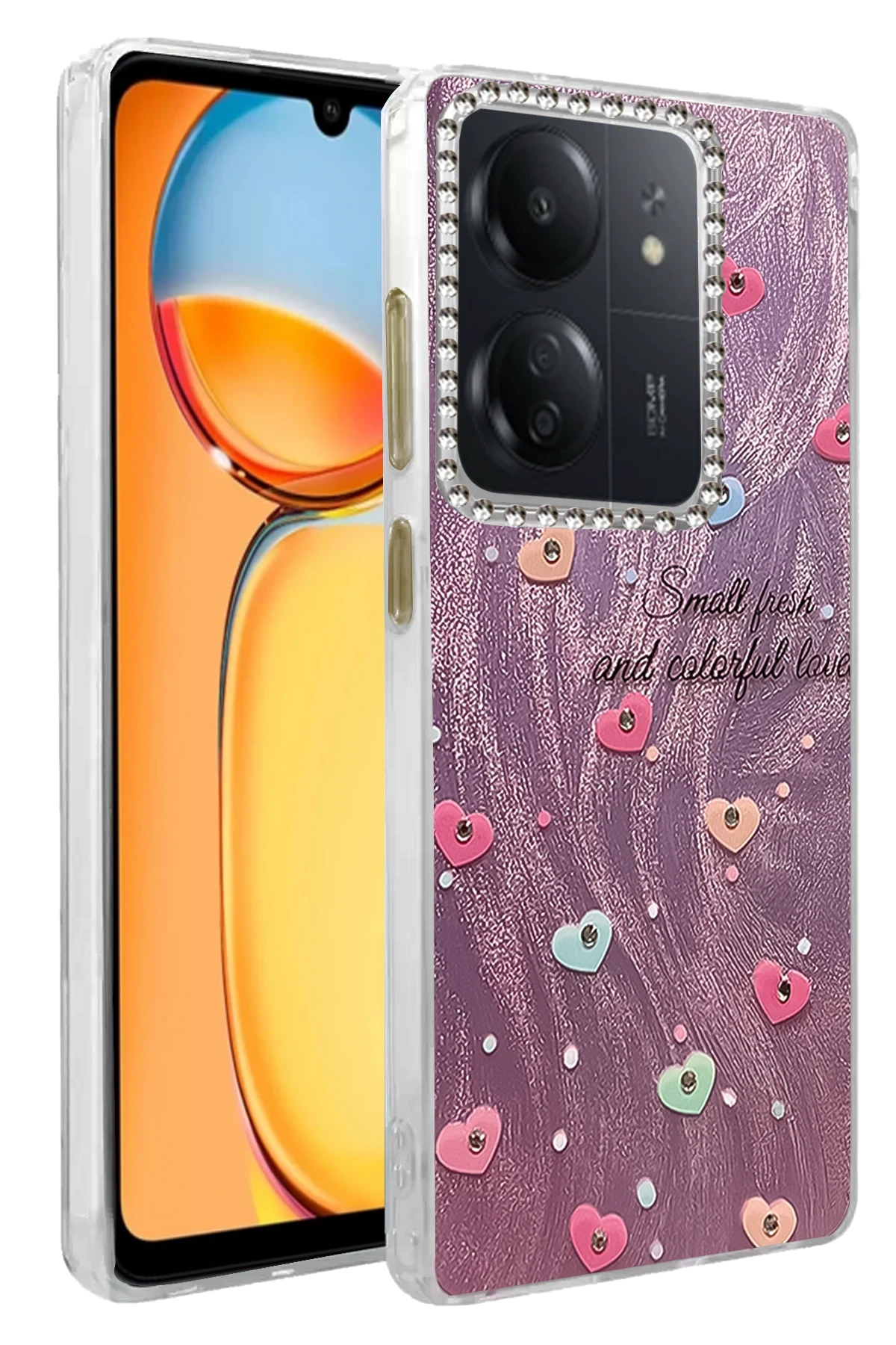 Newface Xiaomi Redmi 13C Kılıf Blade Aynalı Desenli Kapak - Desen 8