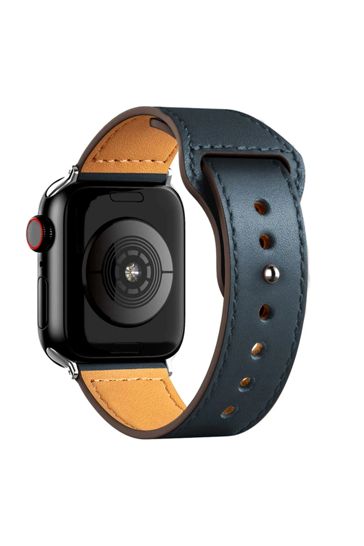 Newface Apple Watch 42mm KR415 Luaz Deri Kordon - Lacivert
