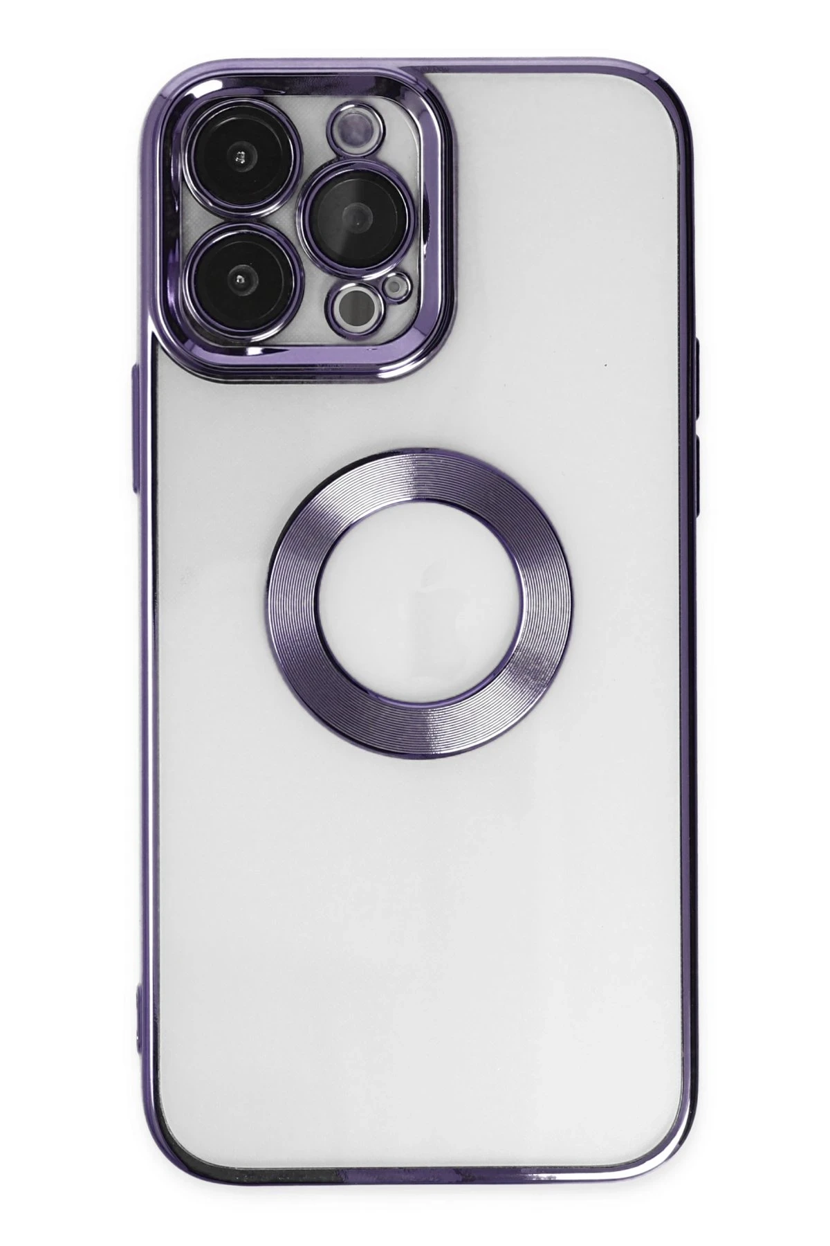 Newface iPhone 14 Pro Max Kılıf Slot Silikon - Mor