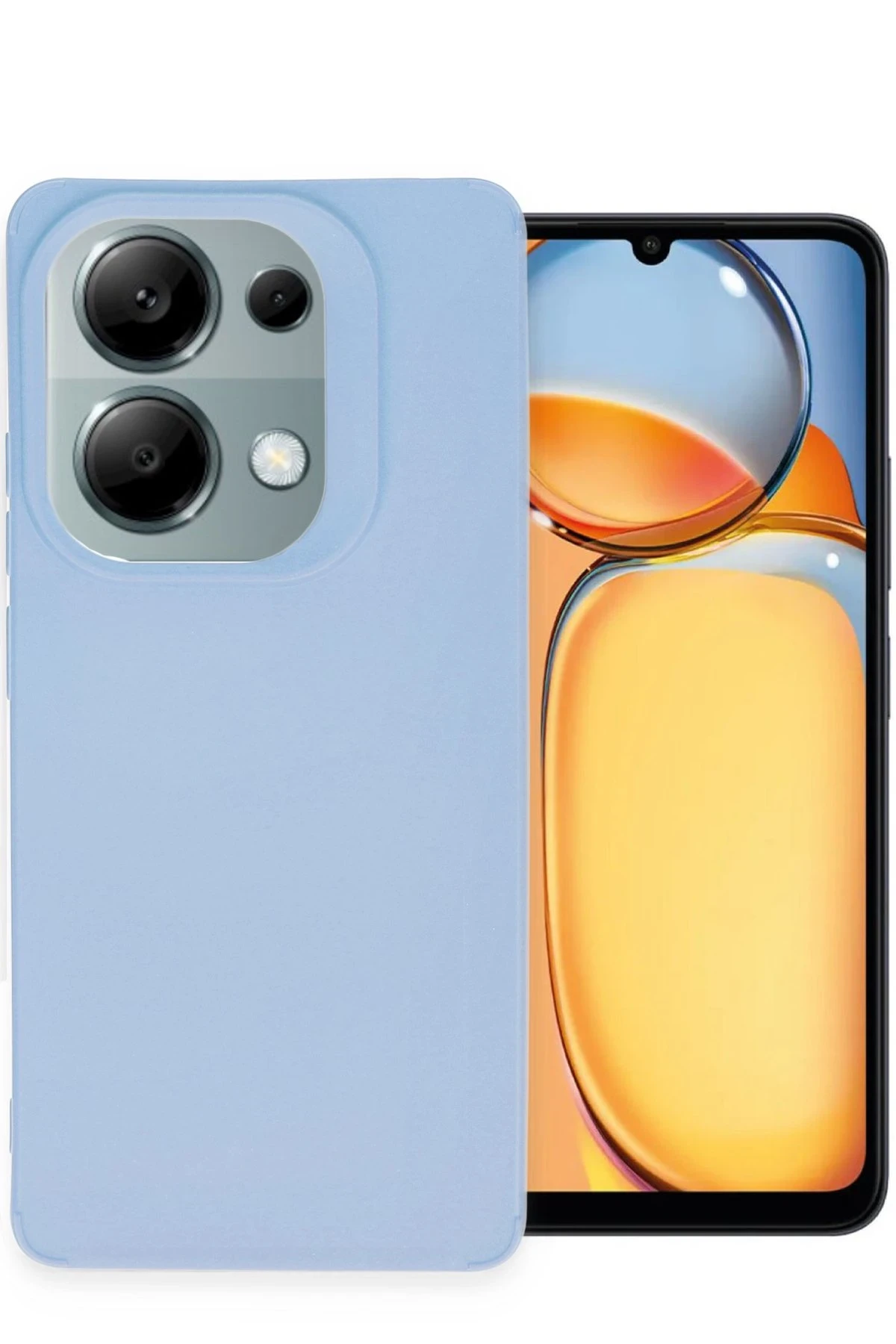 Newface Xiaomi Redmi Note 13 4G Kılıf Petro Silikon - Mavi