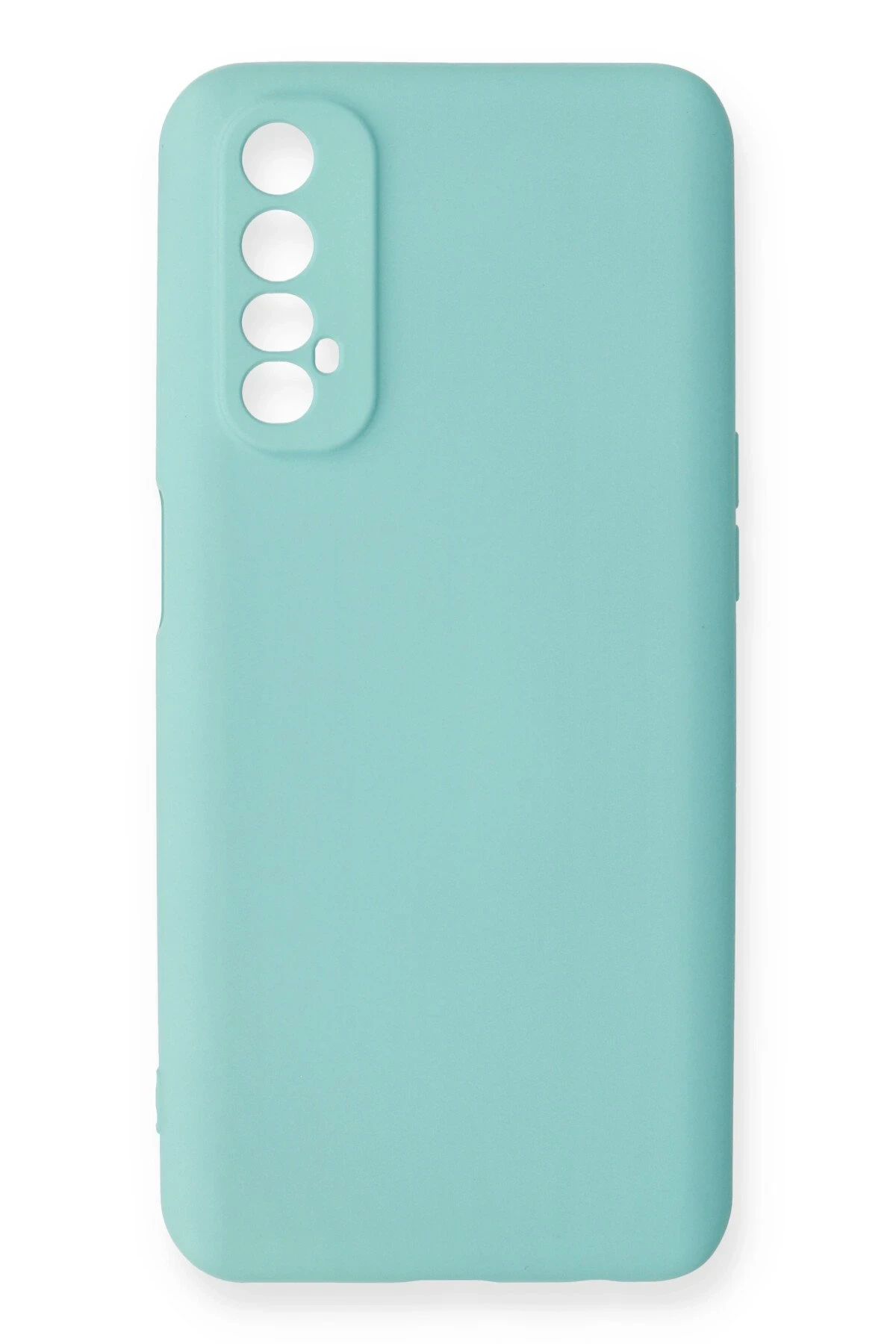 Newface Realme 7 Kılıf Nano içi Kadife Silikon - Turkuaz
