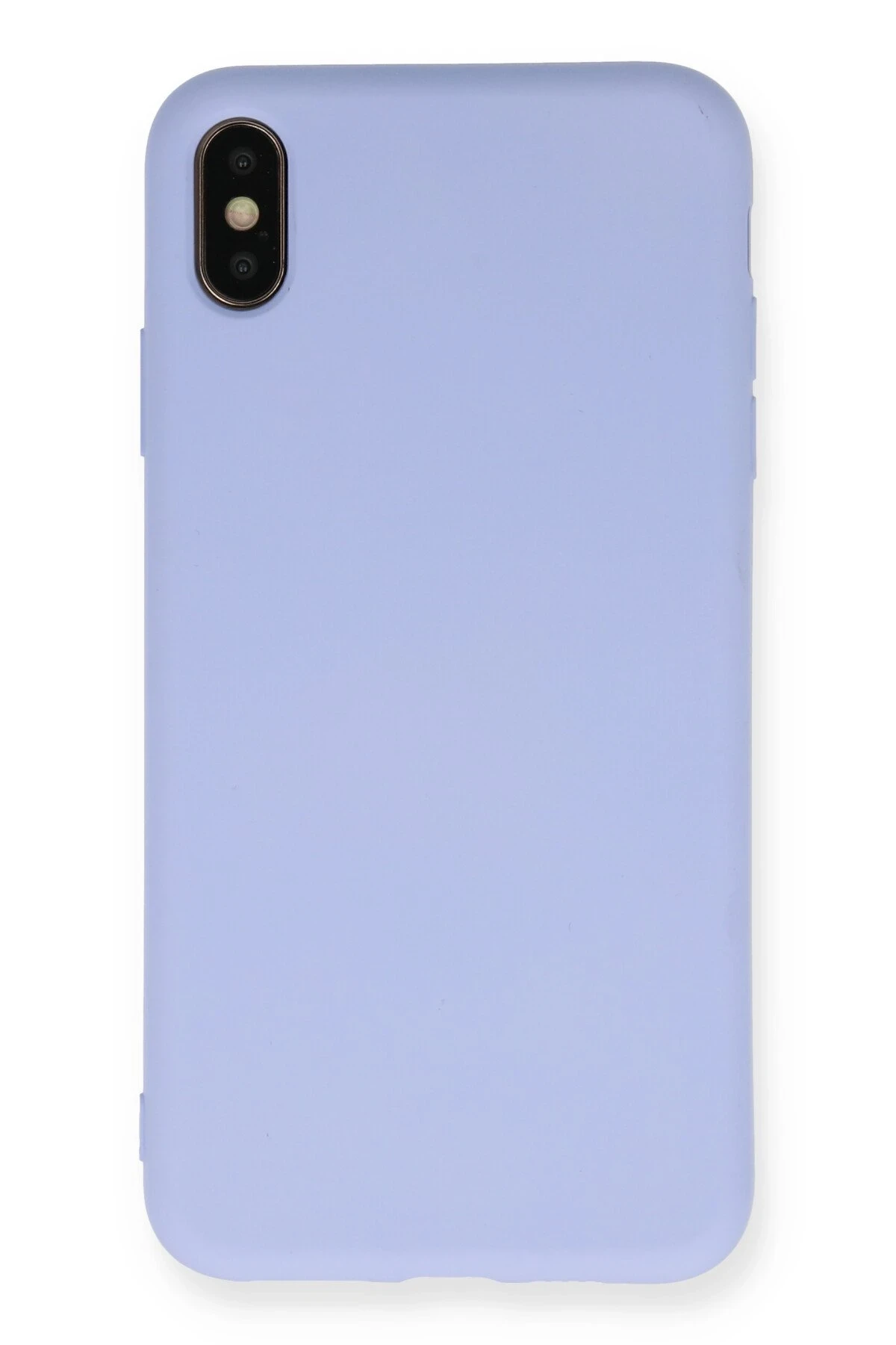 Newface iPhone X Kılıf Nano içi Kadife Silikon - Lila