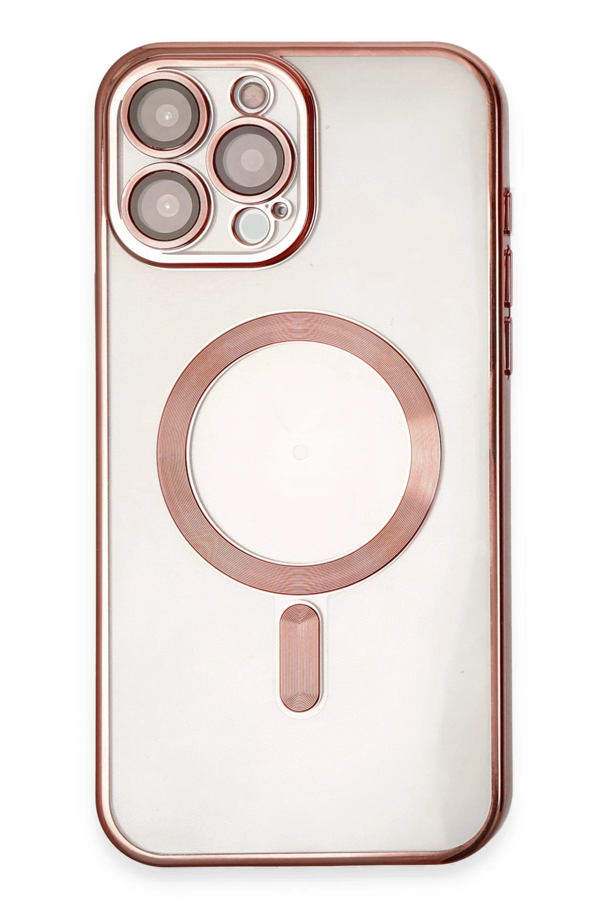 Newface iPhone 15 Pro Max Kılıf Kross Magneticsafe Kapak - Rose