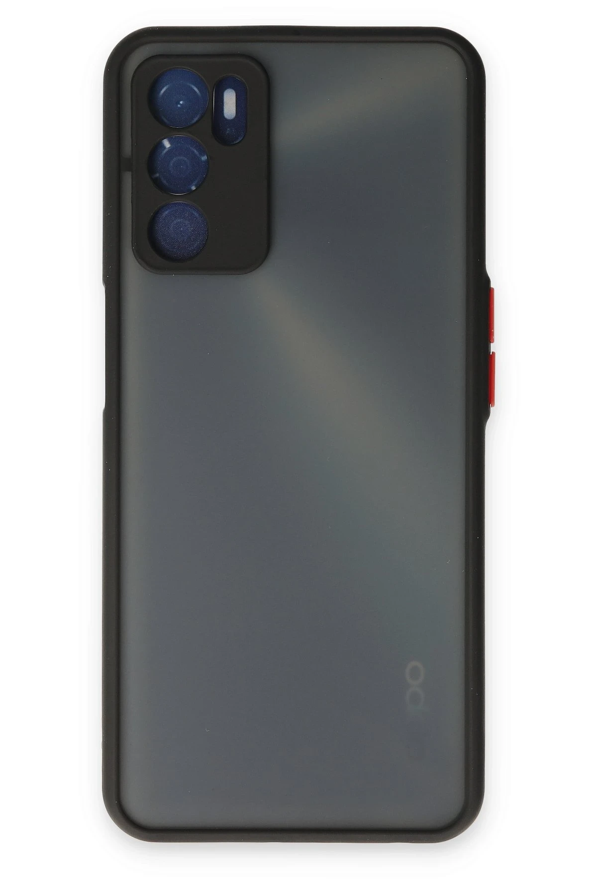 Newface Oppo A16 Kılıf Montreal Silikon Kapak - Siyah