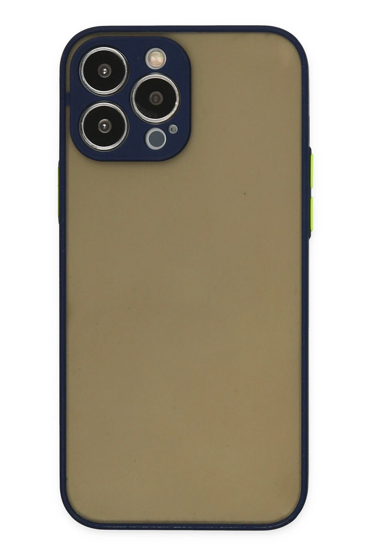 Newface iPhone 14 Pro Kılıf Montreal Silikon Kapak - Lacivert