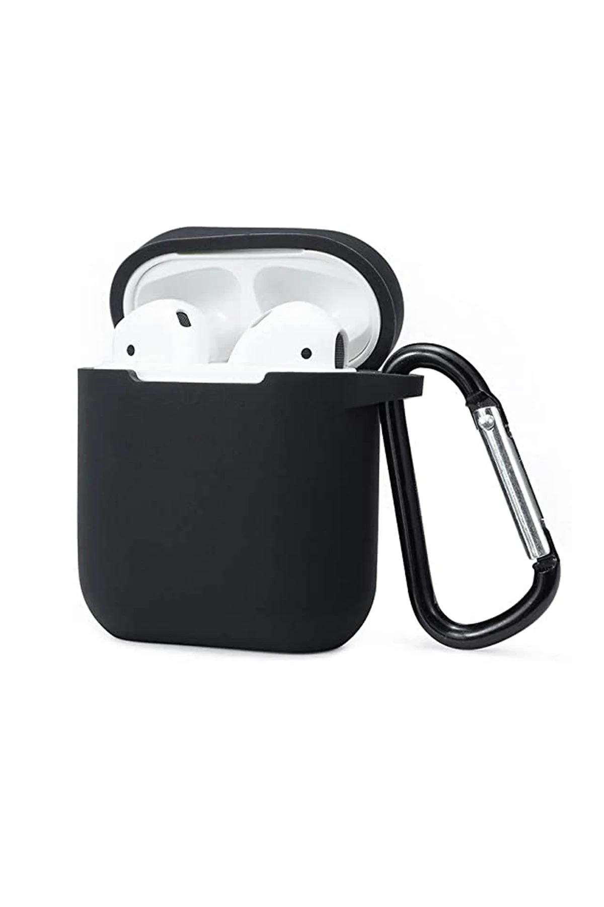 Newface Airpods 2 (2.nesil) Sert Silikon Kılıf - Siyah