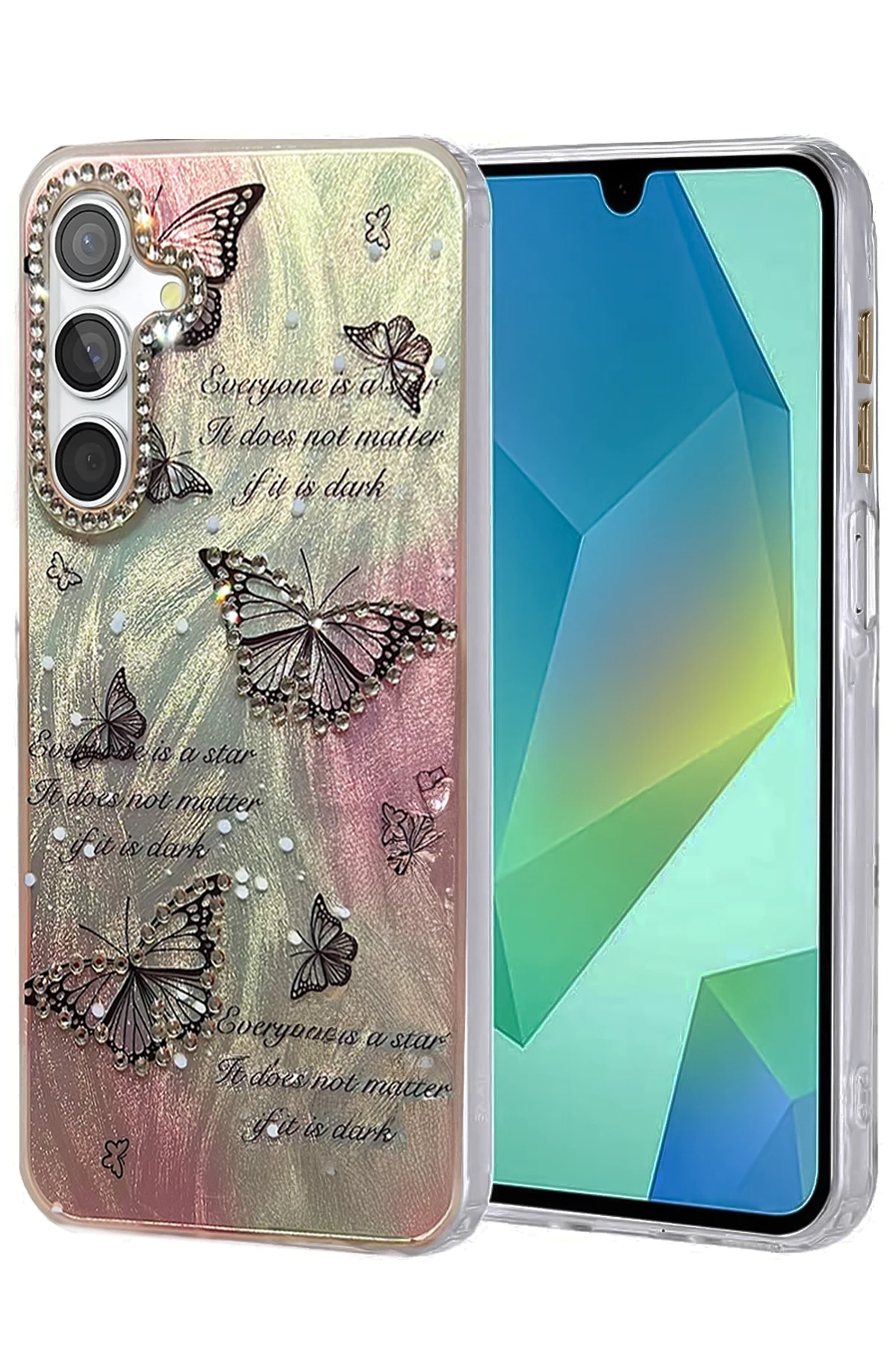 Newface Samsung Galaxy S25 Plus Kılıf Blade Aynalı Desenli Kapak - Desen 6
