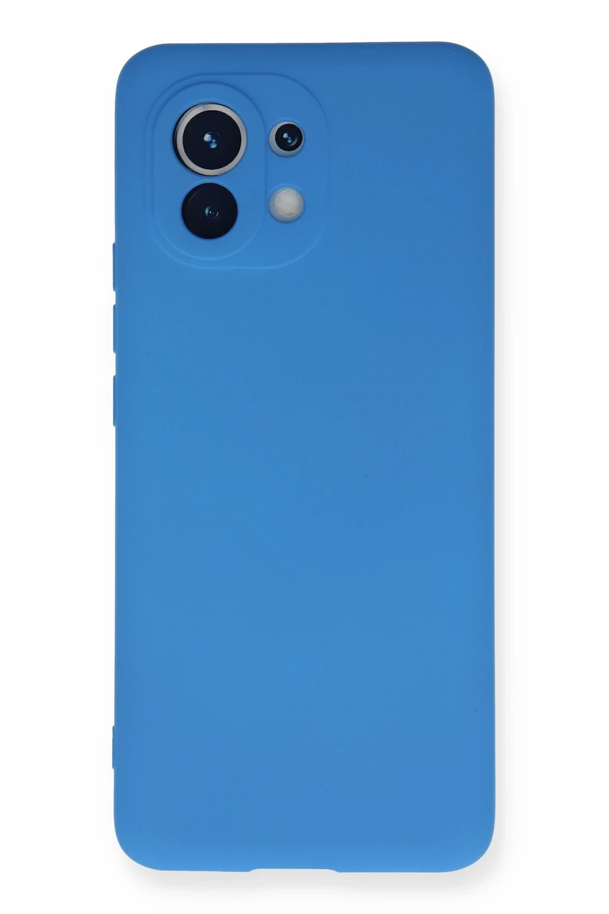 Newface Xiaomi Mi 11 Kılıf Nano içi Kadife Silikon - Mavi