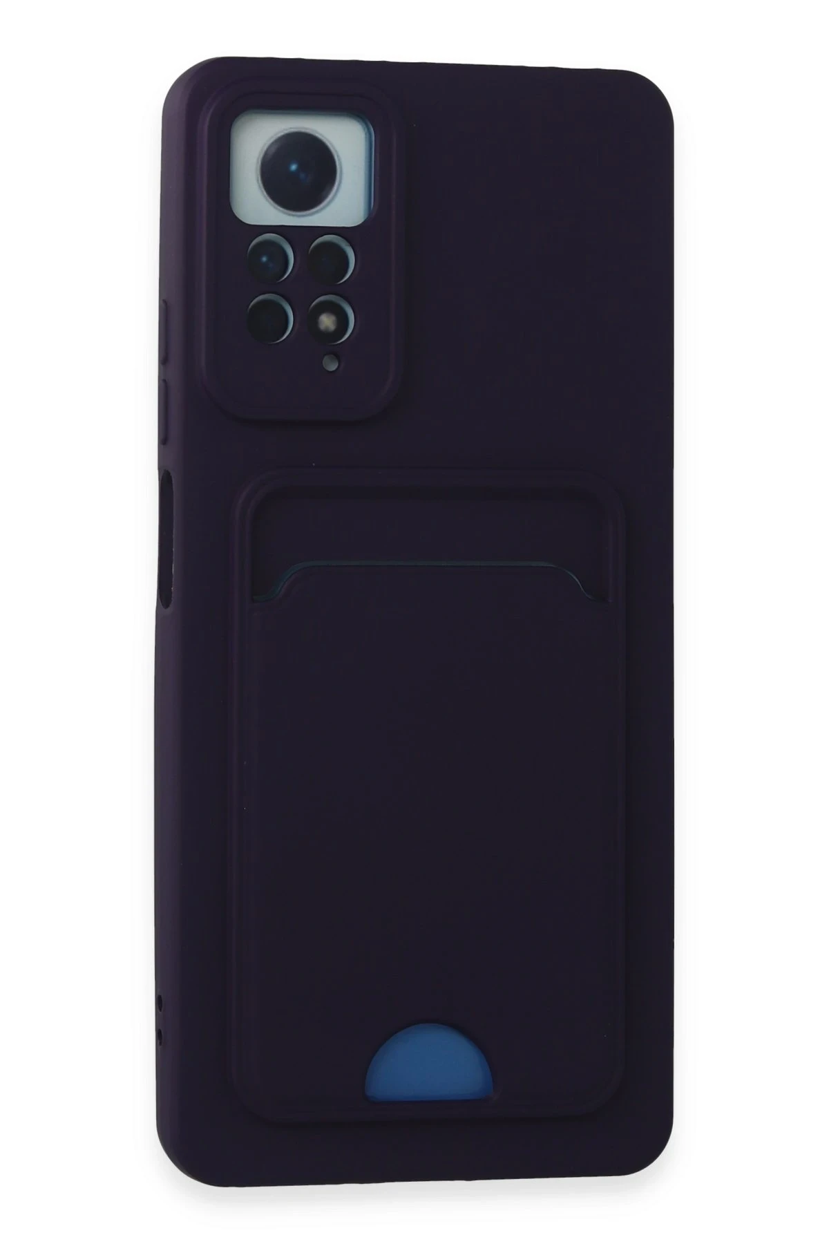 Newface Xiaomi Redmi Note 11 Pro Kılıf Kelvin Kartvizitli Silikon - Derin Mor