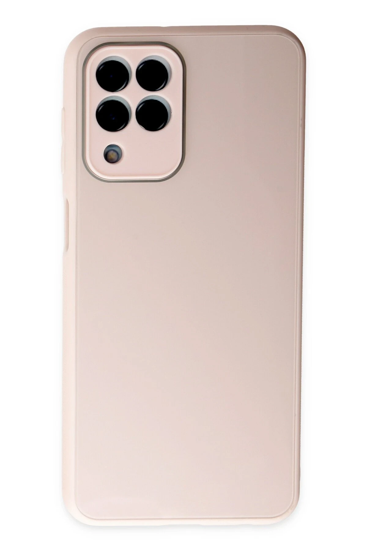 Newface Samsung Galaxy M33 Kılıf Glass Kapak - Pembe