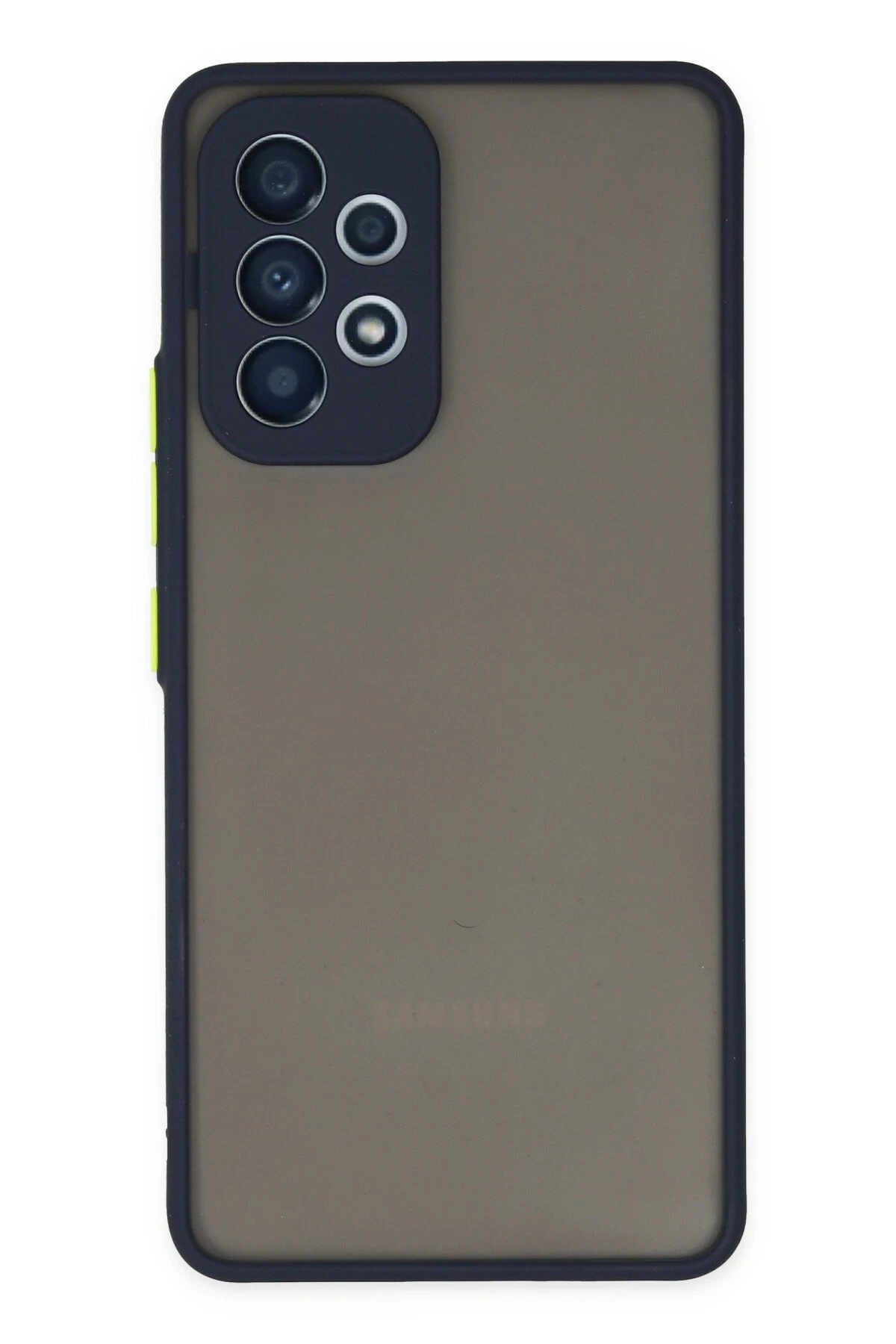Newface Samsung Galaxy A73 5G Kılıf Montreal Silikon Kapak - Lacivert