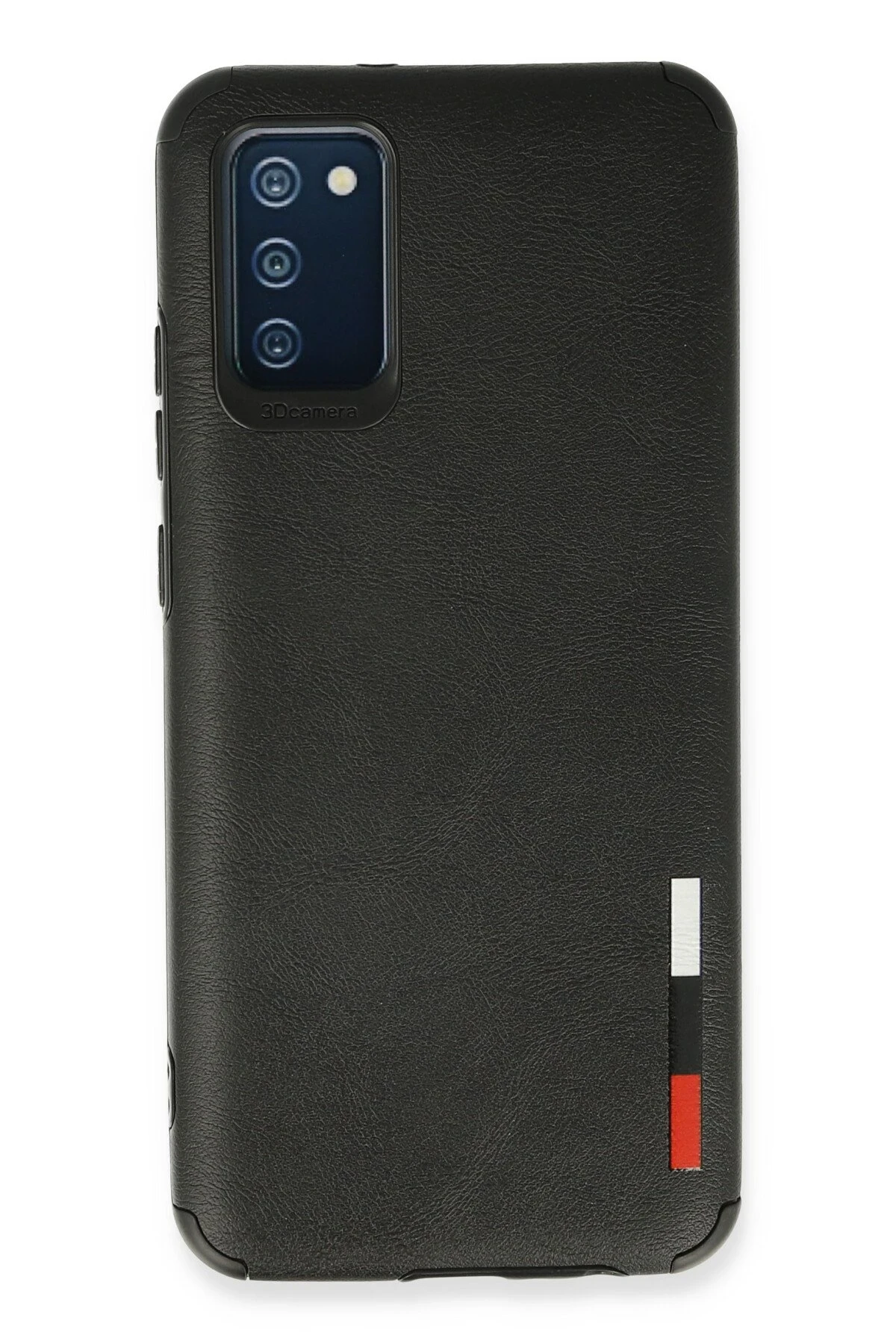 Newface Samsung Galaxy A02S Kılıf Loop Deri Silikon - Siyah