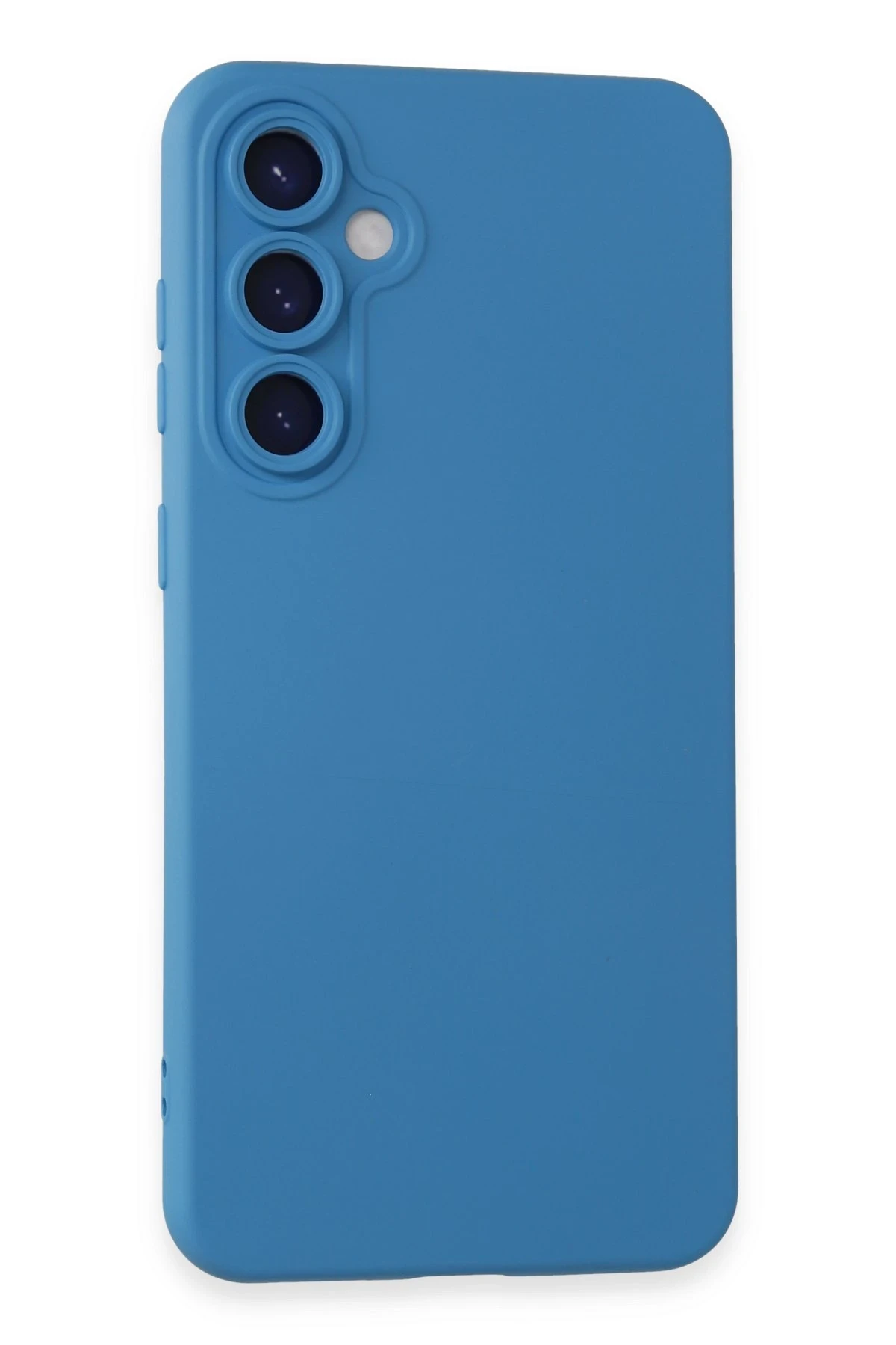 Newface Samsung Galaxy S24 Plus Kılıf Nano içi Kadife Silikon - Mavi