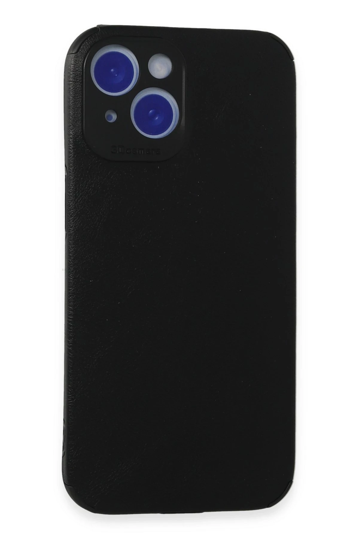 Newface iPhone 15 Kılıf Loop Deri Silikon - Siyah