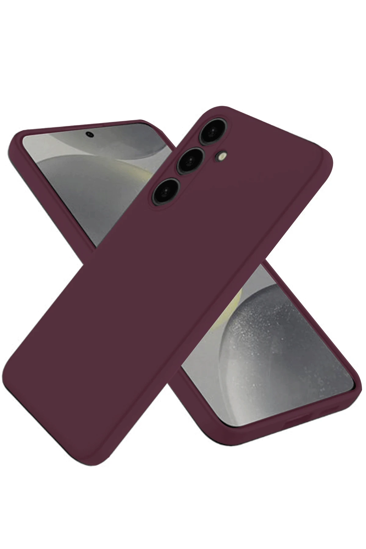 Newface Samsung Galaxy A26 Kılıf First Silikon - Mürdüm