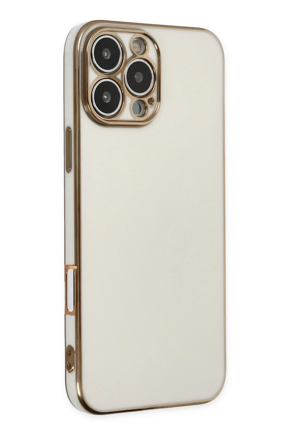 Newface iPhone 16 Pro Max Kılıf Volet Silikon - Beyaz
