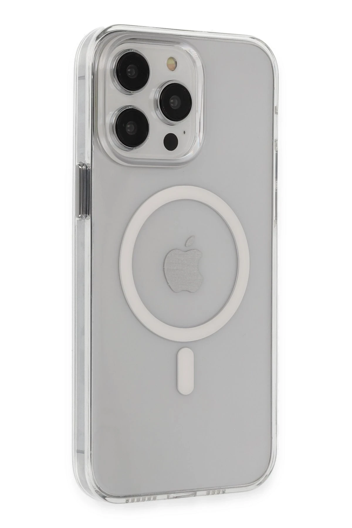 Newface iPhone 15 Pro Kılıf Tron Şeffaf Magsafe Kapak - Şeffaf