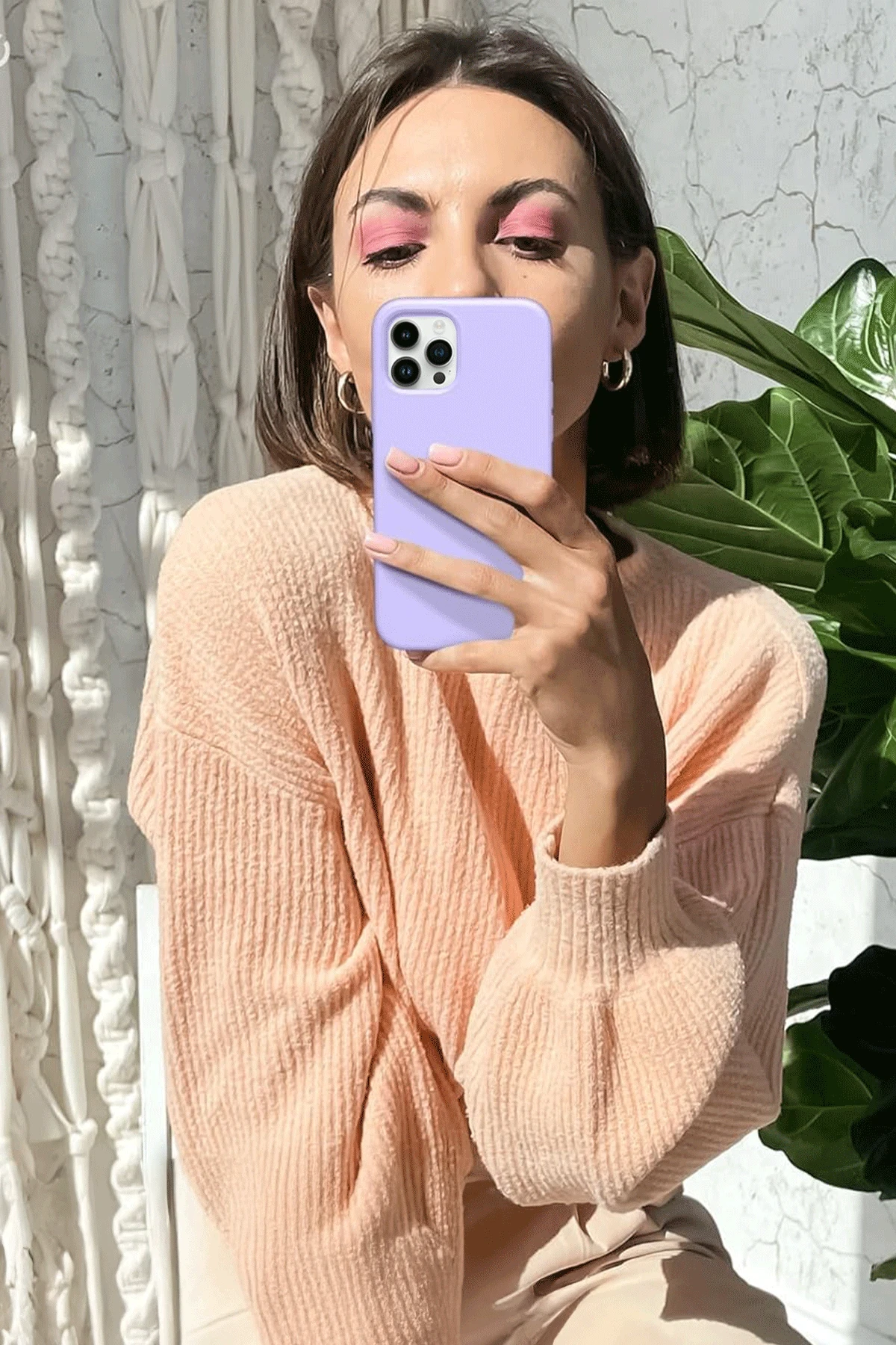 Newface iPhone 12 Pro Max Kılıf First Silikon - Koyu Kırmızı