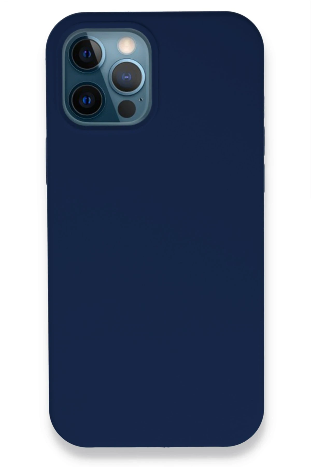 Newface iPhone 12 Pro Kılıf Lansman Legant Silikon - Lacivert
