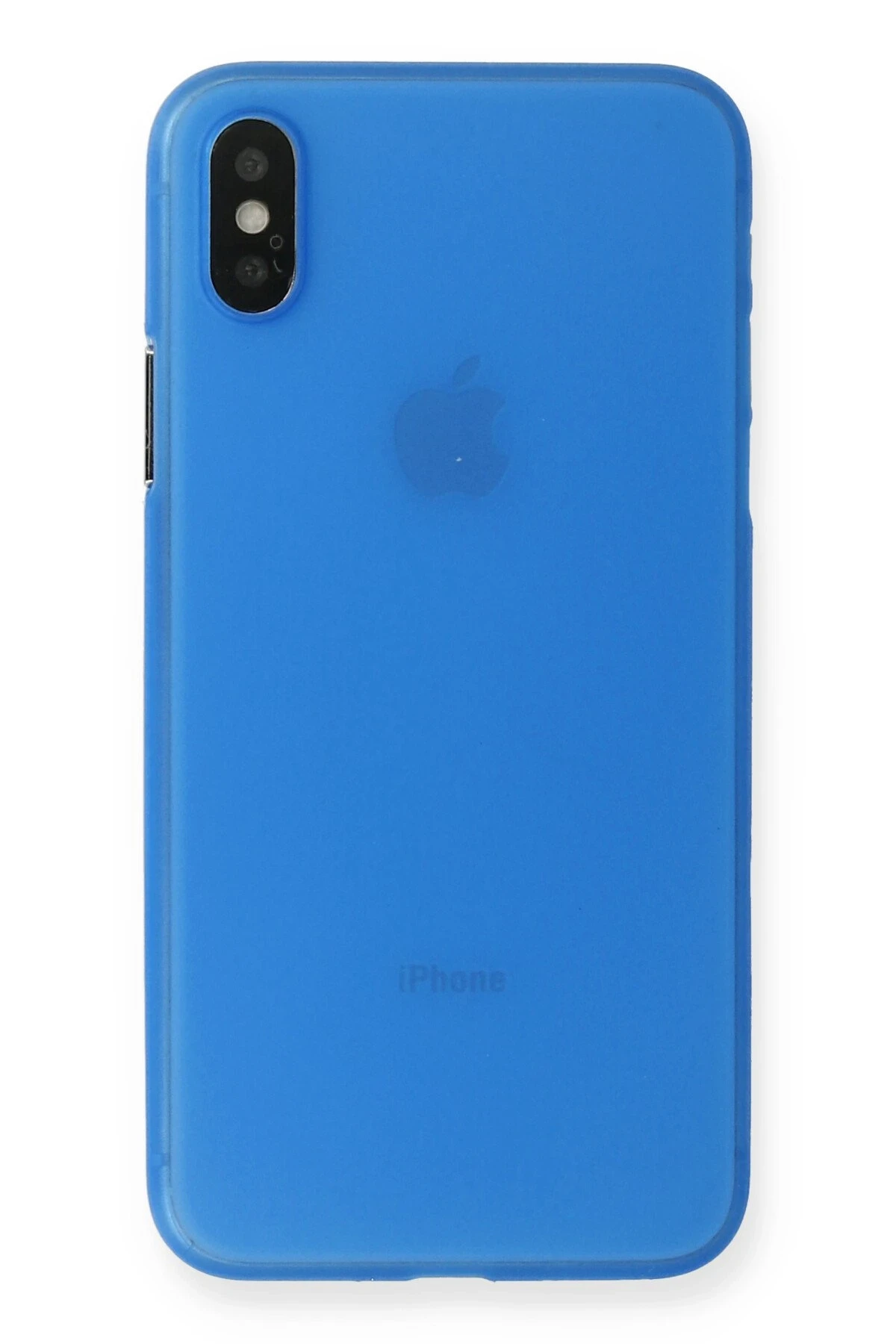 Newface iPhone X Kılıf PP Ultra İnce Kapak - Mavi