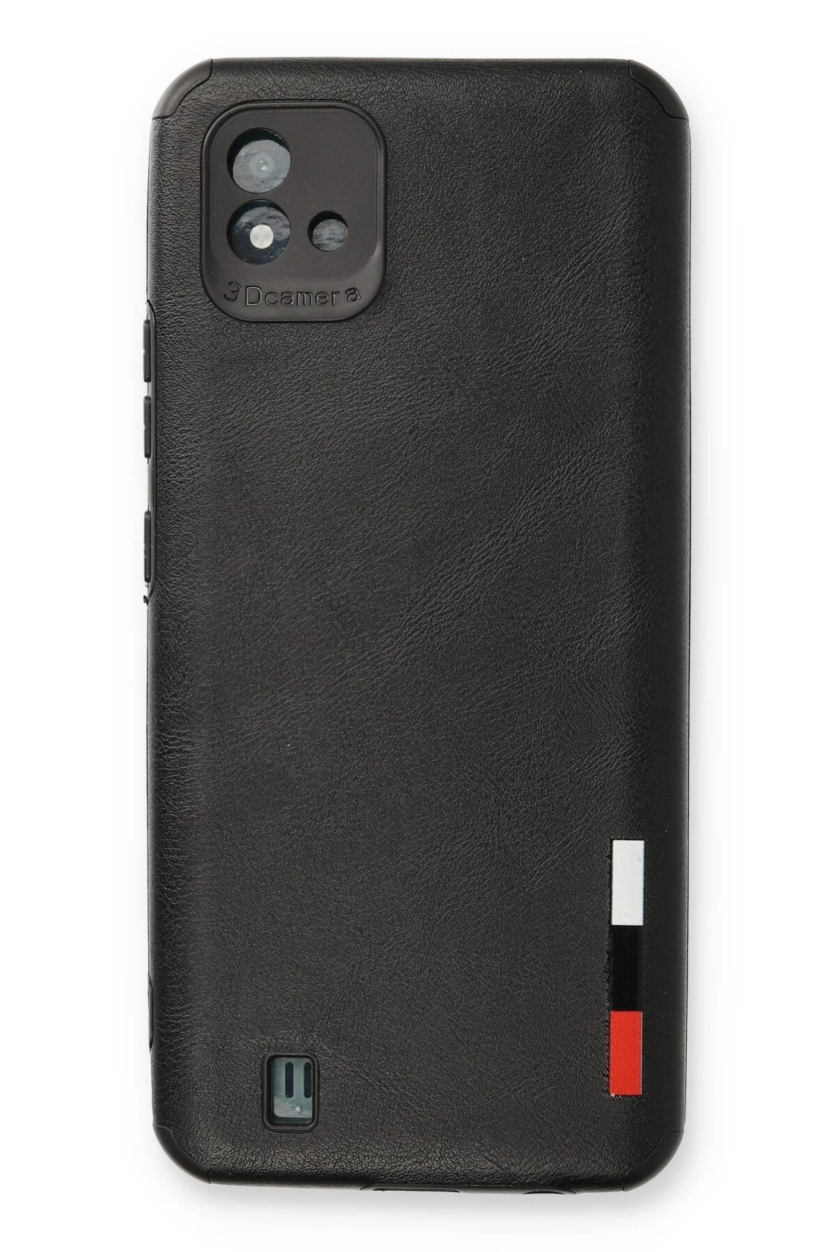 Newface Realme C11 2021 Kılıf Loop Deri Silikon - Siyah