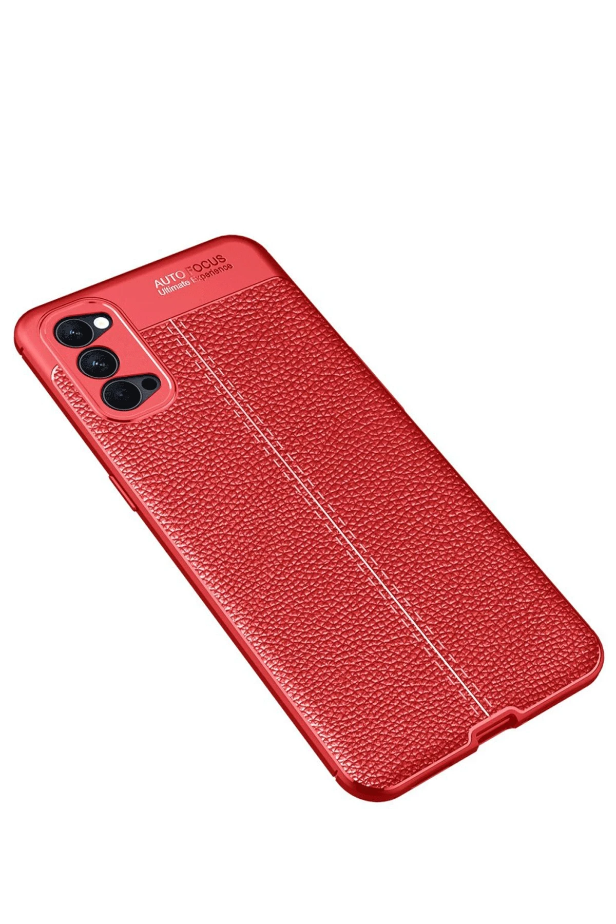 Newface Oppo Reno 4 Pro Kılıf Auto Focus Kapak - Kırmızı