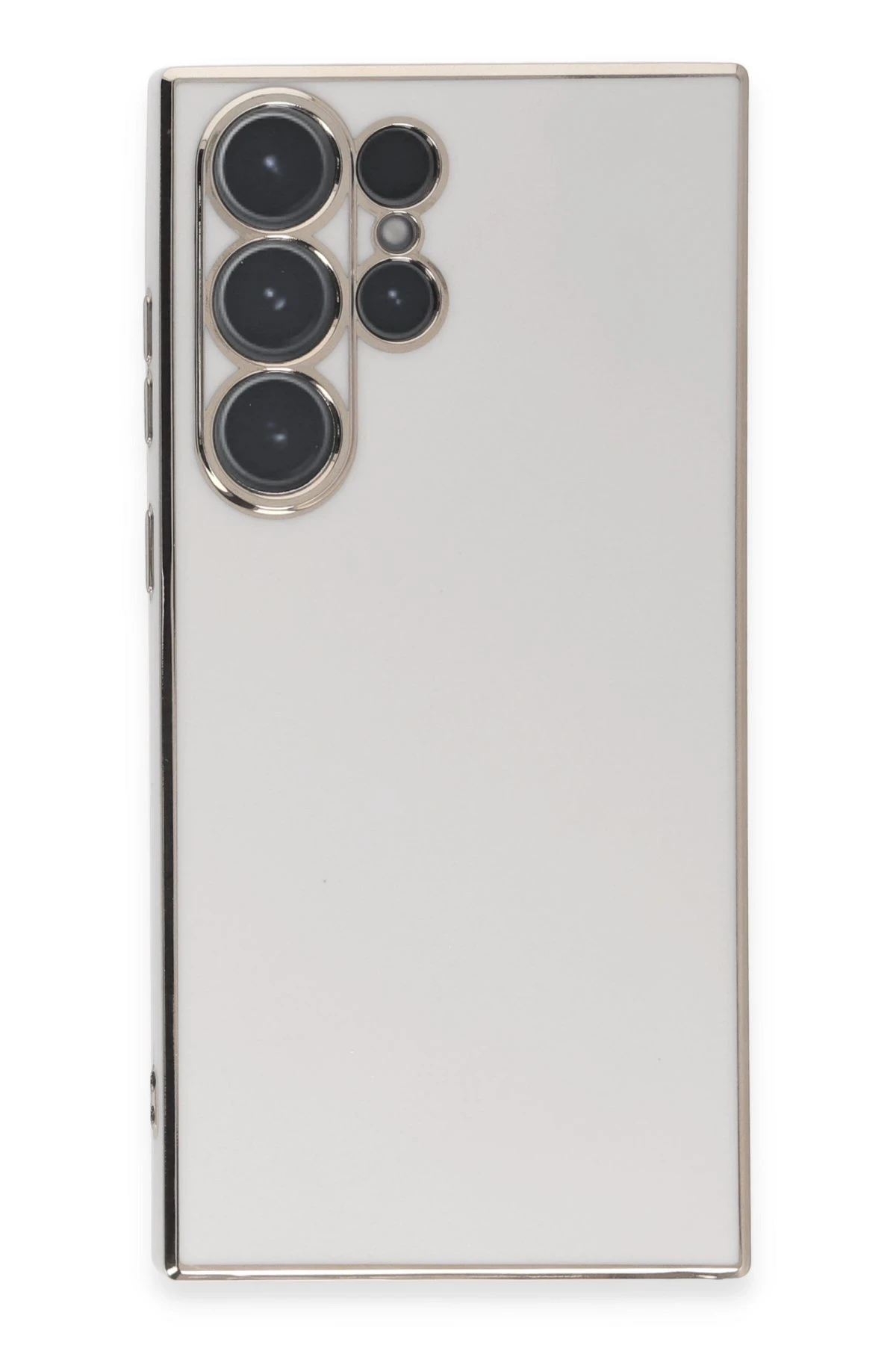 Newface Samsung Galaxy S23 Ultra Kılıf Volet Silikon - Beyaz