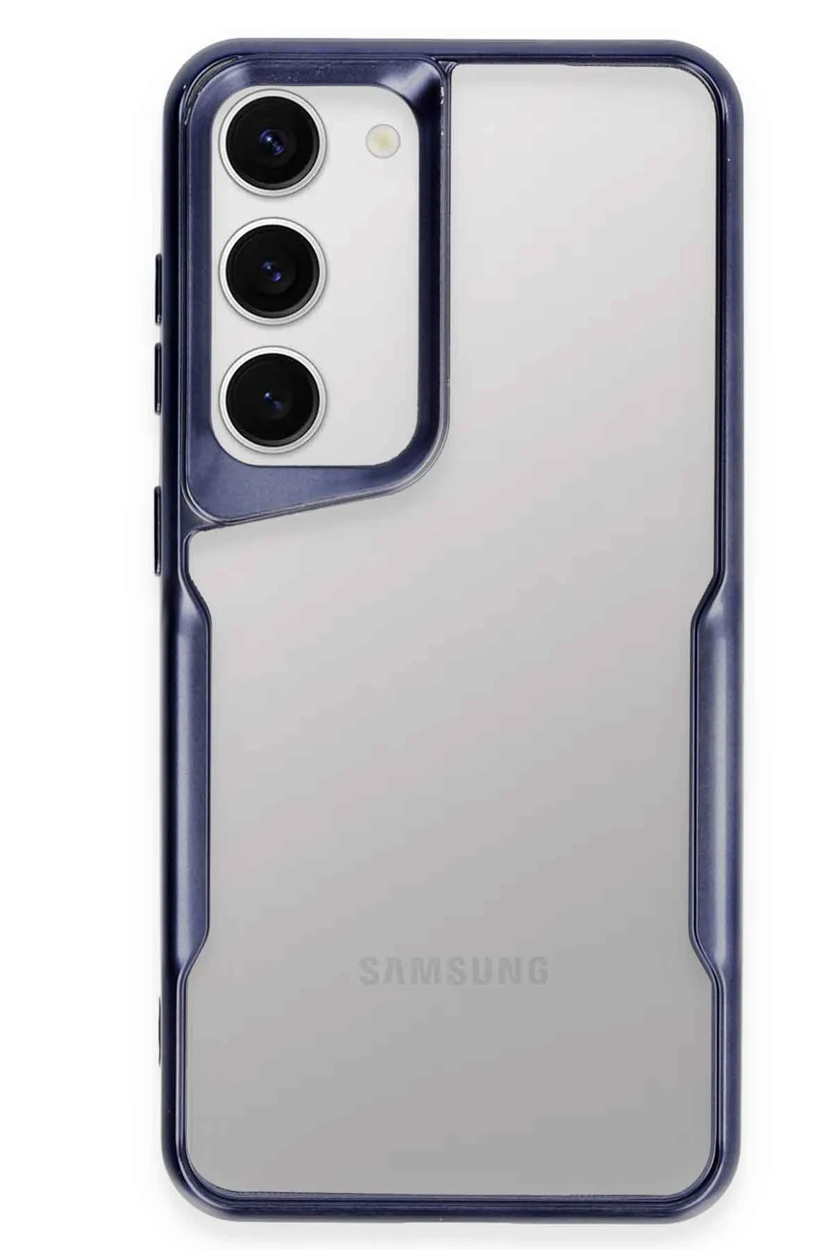 Newface Samsung Galaxy S23 Kılıf Boyi Silikon Kapak - Lacivert